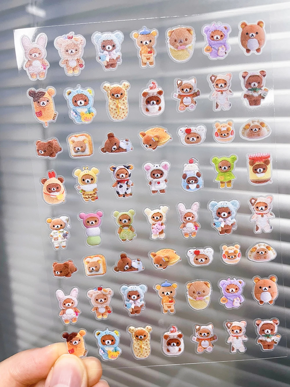 2026 Sommer Neu Rilakkuma Süße Nagelkunst-Aufkleber Japanische Cartoons Kleiner Bär DIY PVC Wasserdichter Selbstklebender Schiebeaufkleber – Detail 13