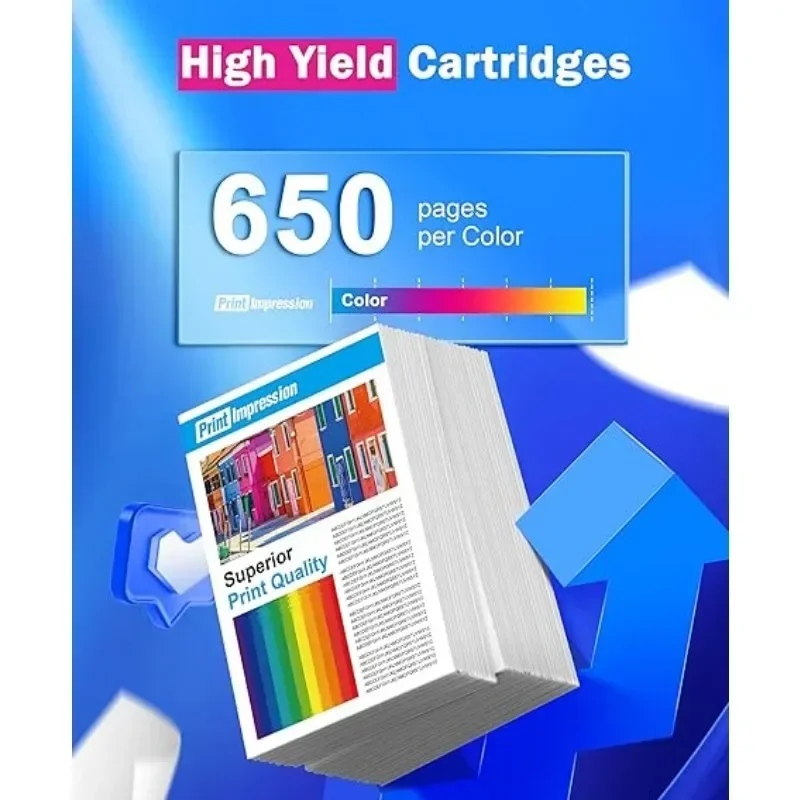 3U 302XL Ink Cartridge Compatible for HP Deskjet 2130 2131 1110 1111 1112 3630 5200 3639 4520 XP6000 XP6100 Printer