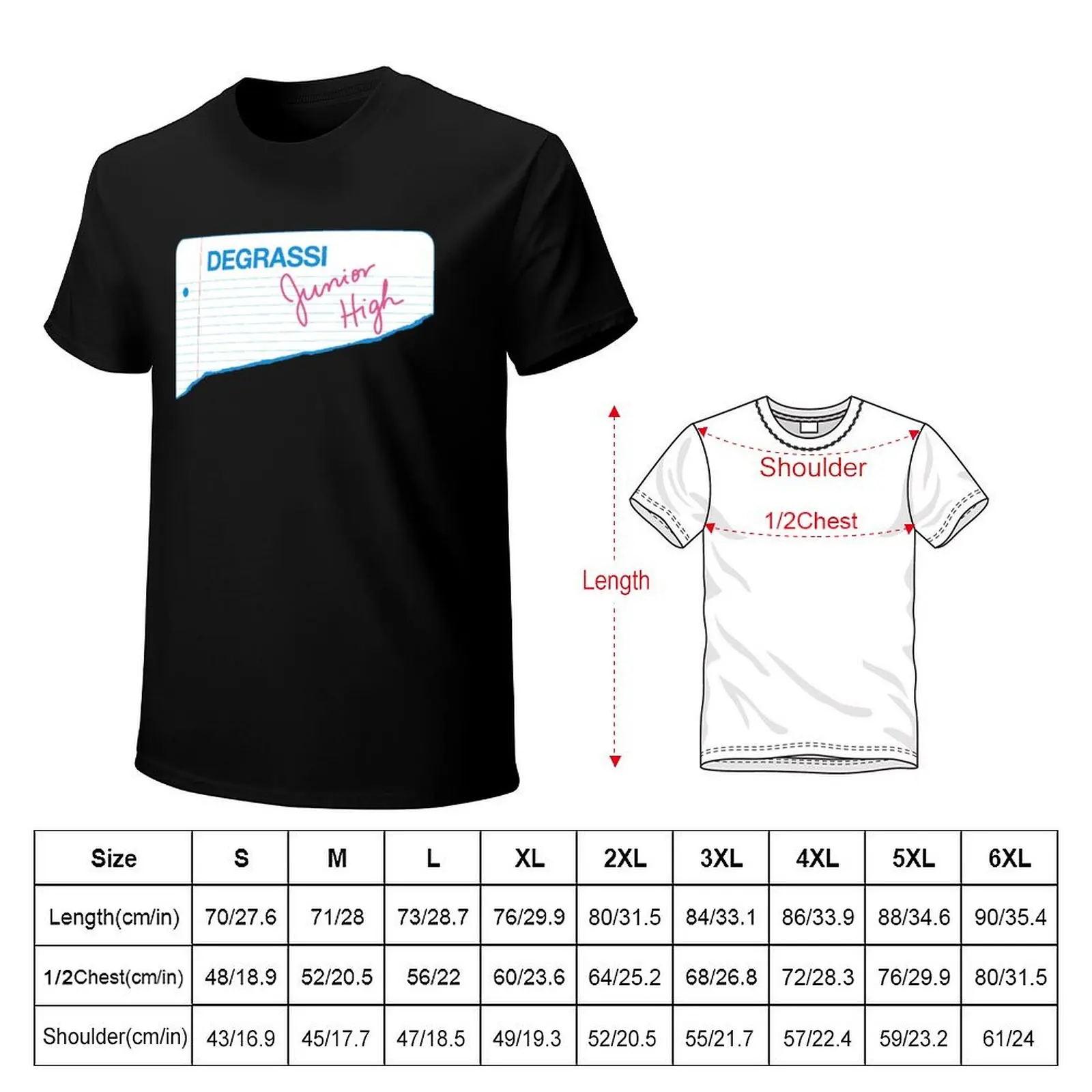 Vintage Degrassi Jr High Paper T-Shirt t shirts cotton 100% T-Shirt