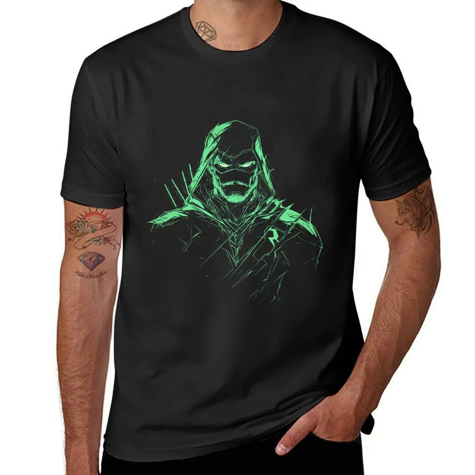 Neon Green Arrow T-Shirt blanks boys whites t shirts men