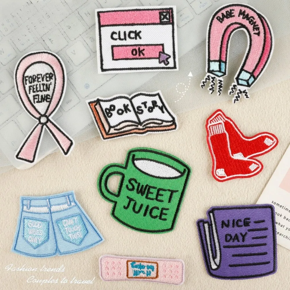 

Alphabet Embroidery Patch Cloth DIY T-shirt Hat Backpack Accessories Stickers Iron on Patches Sewing Appliques for Clothing SCP