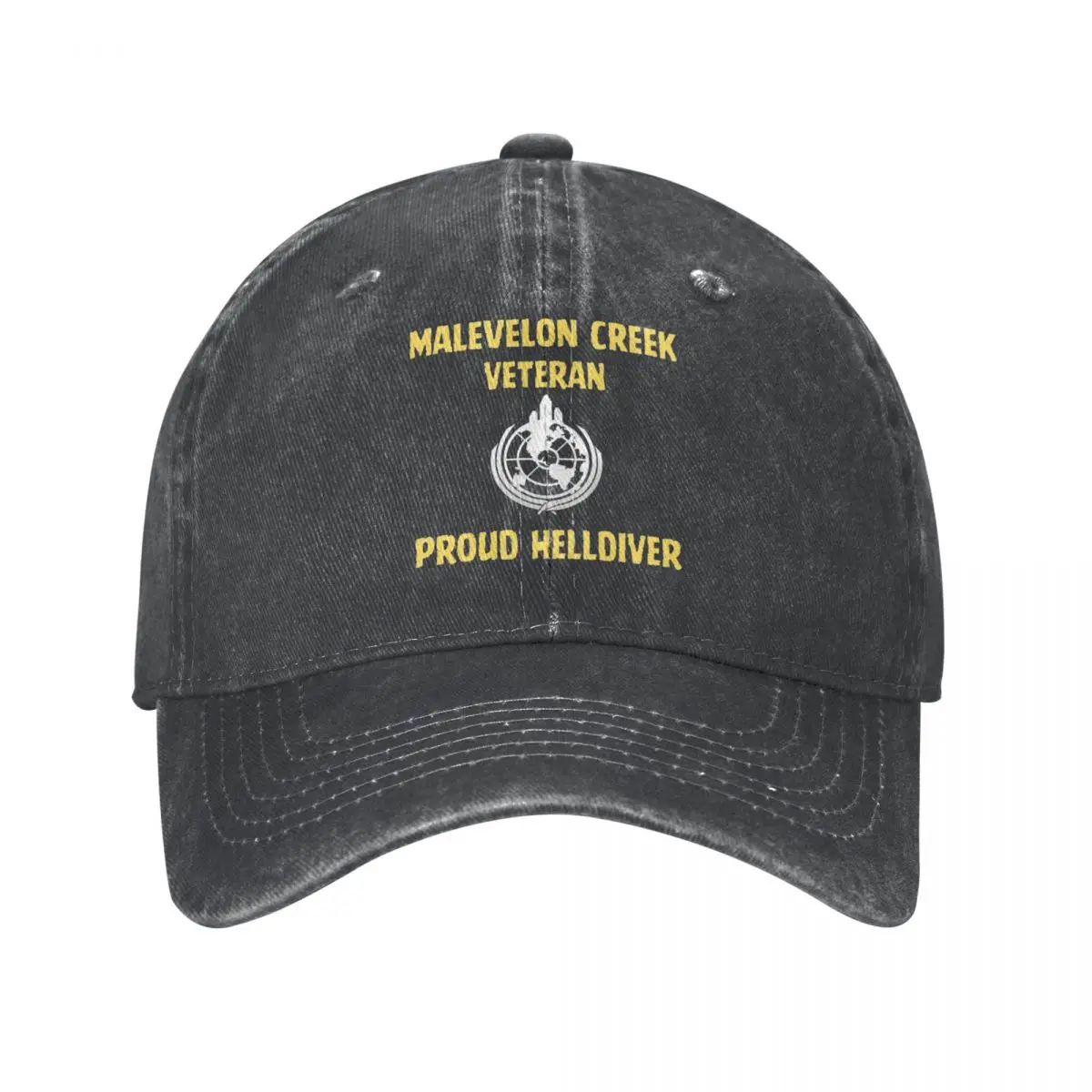 

Helldivers 2 Malevelon Creek Veteran Baseball Cap Fashion Distressed Washed Snapback Cap for Men Women Outdoor Activities Cap