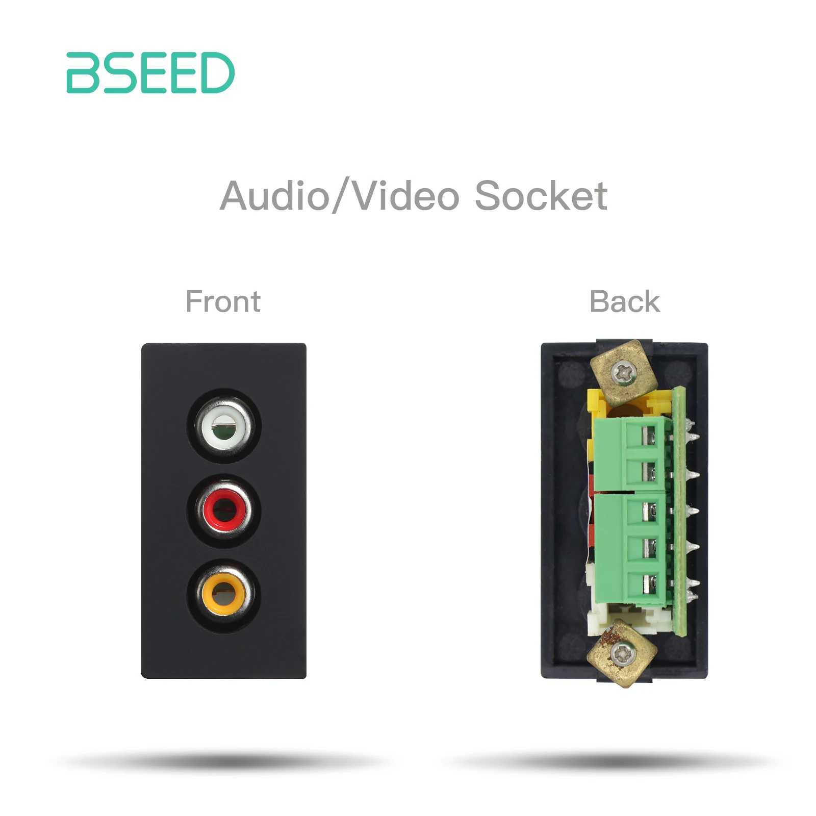 BSEED Wand Internet Cat5 Buchse Kunststoff Rahmen Teile USB Lade Port TV Satellite Interface Funktion DIY Kombination