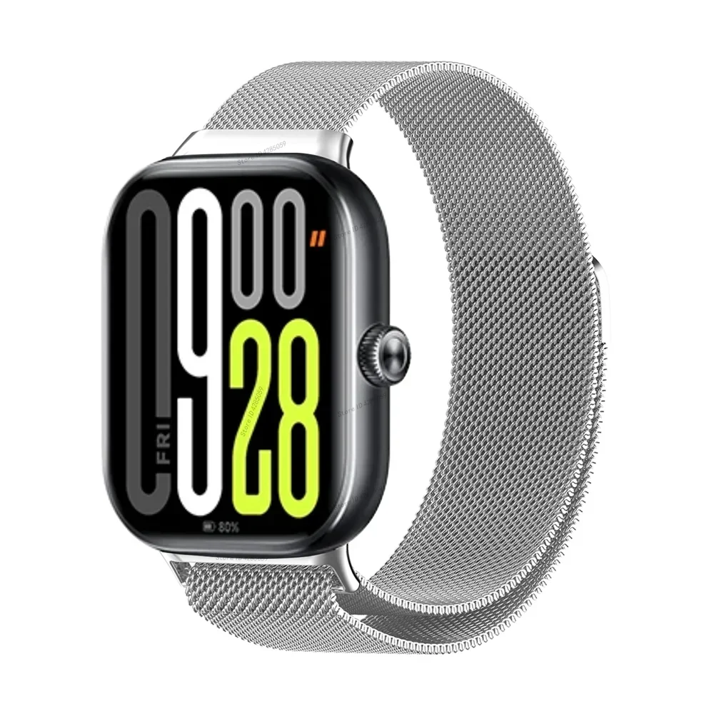 Magnetic Loop Band For Redmi Watch 5 Stainless Steel Bracelet Watchband For Xiaomi Mi Band 9 Pro 8 Pro Metal Strap Accessories