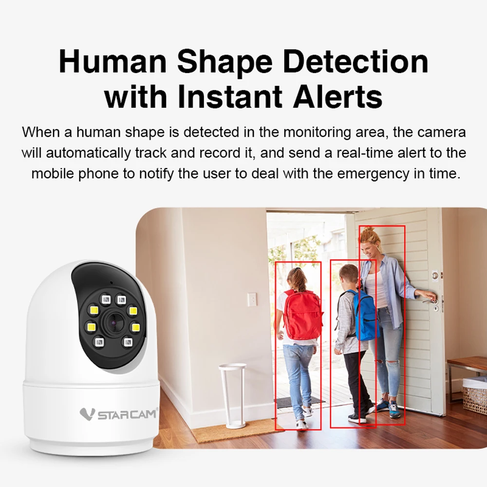 Vstarcam 5MP HD WiFi IP Camera Smart PT Security Protection Indoor Video Surveillance Camera Human Tracking Smart Home Pet Cam