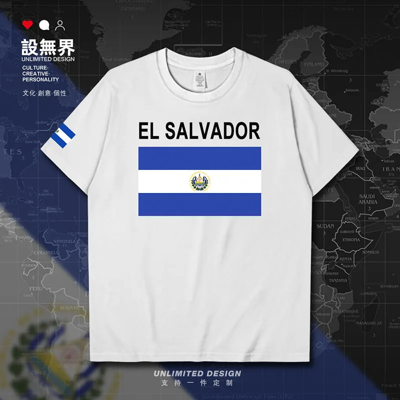 El Salvador Salvador Salvadoran Slv Maglietta Da Uomo Tuta Abbigliamento Top In Cotone Moda Magliette Stampate Casual Streetwear Abiti Estivi