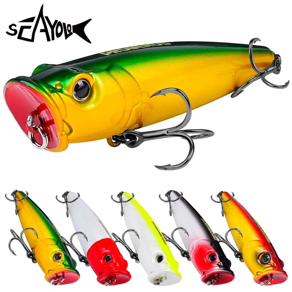 Sea.Yolo TOPWATER Fishing Hard Bait Floating Artificial Lure With 4# Hook 9.4CM 22G for Bass Fishing Tackle Trout Pesca