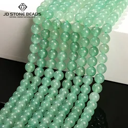 Hot Selling Natural Green Aventurine Round Loose Beads Accessories For Jewelry Making  Needlework DIY Necklace Earring Bracelet