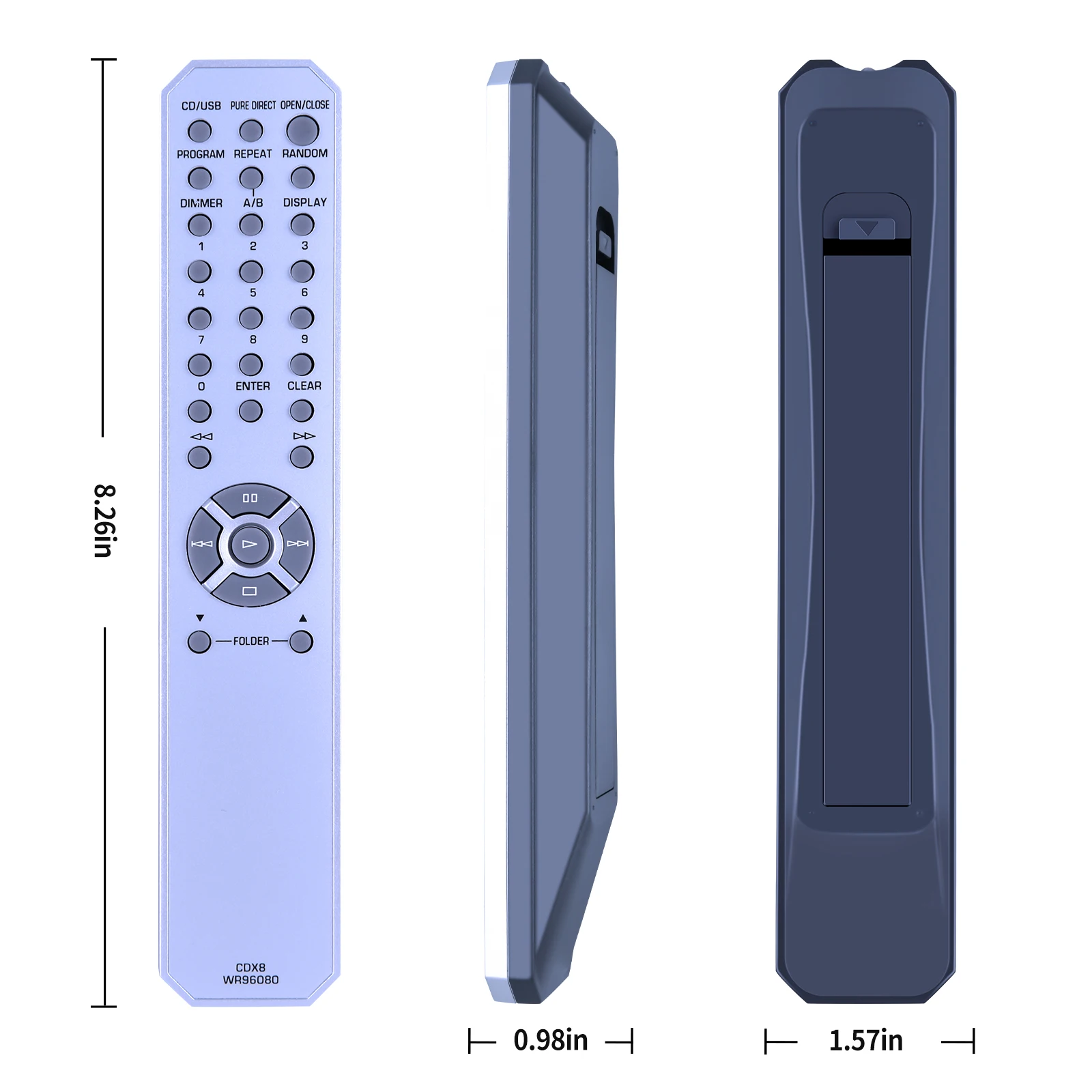 New CDX8 WR96080 Remote Control For Yamaha CD Compact Disc Player CD-S300 CDS300