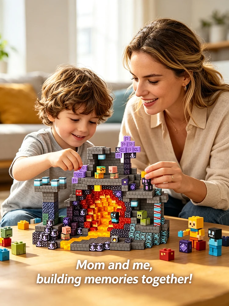 100-300PCS Magnetic Building Blocks Set 3D DIY Construction Magnet Tiles Toys for Kids Boys Girls STEM Preschool Learning Gifts - view 5