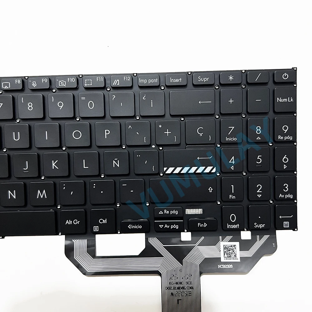 Imagem -06 - Teclado Retroiluminado Espanhol para Asus Vivobook X1605 X1605ea X1605e X1605va X1602 X1603 X1603z X1603za F1603 M1603 M1603q M1603qa M1605 M1605xa P1605 S1605