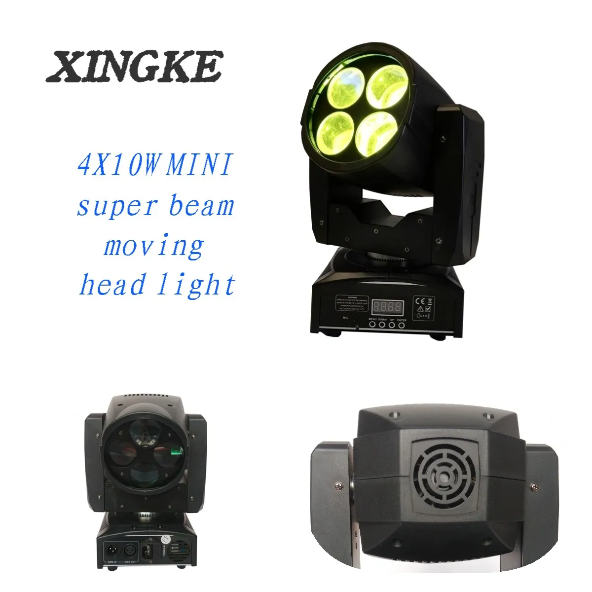 

2Pcs/Lot NightClub/Disco/Bar Lighting LED Mini DMX Super Beam 4x10w RGBW LED Moving Head Light