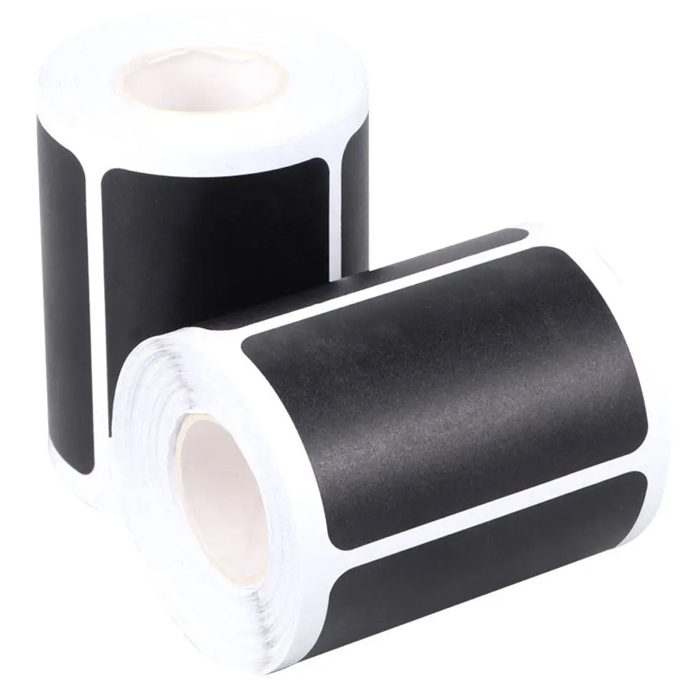 

2 рулона пустых этикеток-стикеров для доски, самоклеящиеся, съемные, для письма, для банок, бутылок, контейнеров, маркировки продуктов