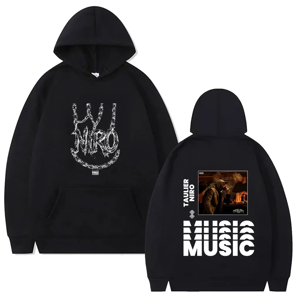 

Rapper Niro Taulier Album Graphic Hoodie Men's Women's Hip Hop Rock Hooded Tracksuit Male Casual Fleece Cotton Pullover Hoodies