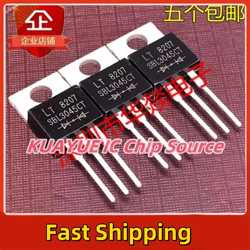 10PCS-30PCS  SBL3045CT   TO-220  45V 30A  Fast Shipping Quality Guarantee