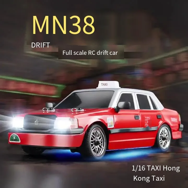 Explosions MN38RC drift remote control car full scale Hong Kong taxi four-wheel drive high-speed boy toy