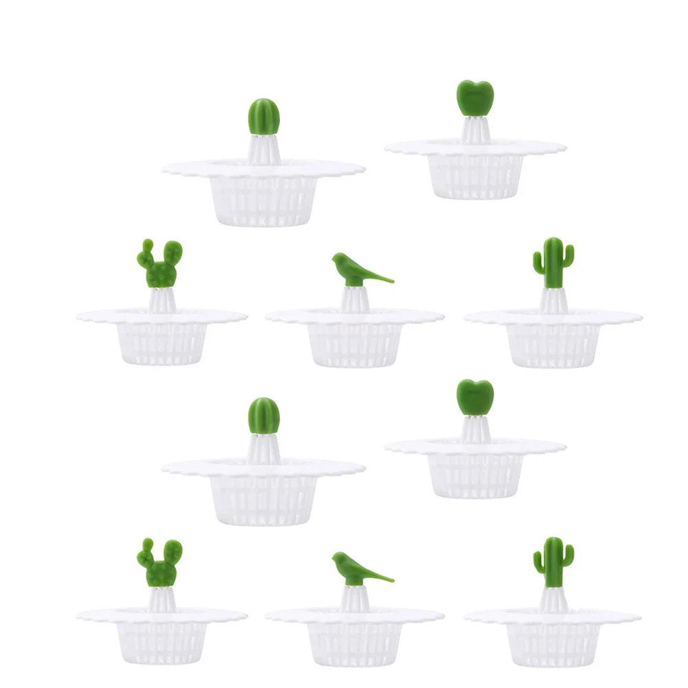 10 قطعة البلاستيك مقاومة للاهتراء امتزاز قوي مرشح المنزل بسيط بالوعة تصفية بالوعة الشعر الماسك المطبخ استنزاف مصفاة المطبخ