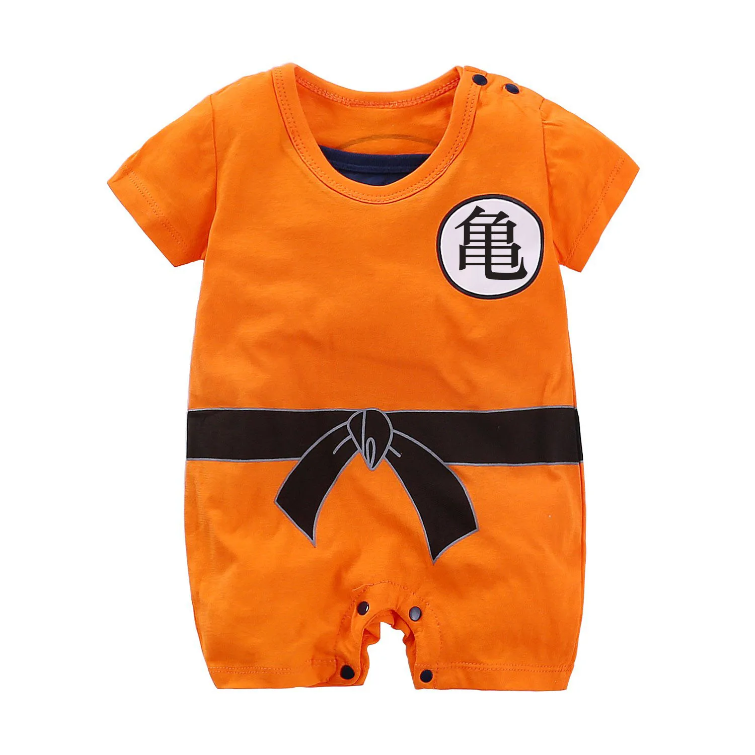 IURNXB Baby Anime Romper Cotton Newborn Short Sleeve One Piece Outfit Infant GUI Printed Cosplay Costume Jumpsuit Clothes 0-24M