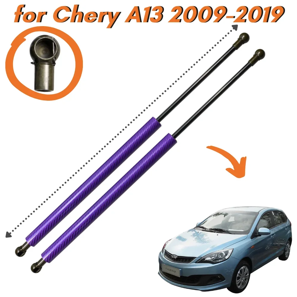 

9 Colors Carbon Fiber Front Bonnet Hood Gas Struts Spring for Chery A13 for Chery Fulwin 2 2009-2019 Lift Support Shock Absorber