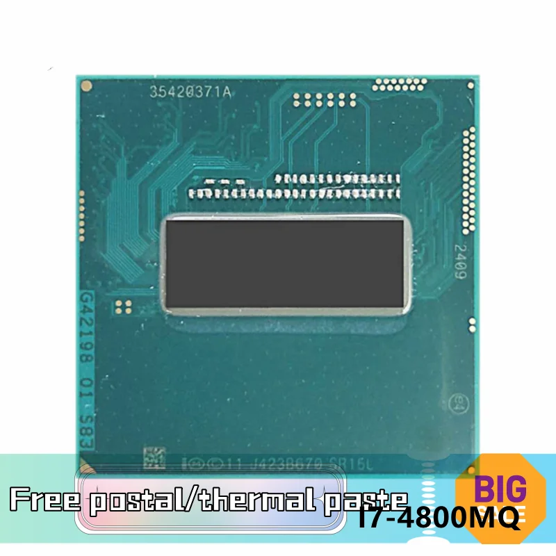 

Процессор Core i7-4800MQ i7 4800MQ SR15L, 2,7 ГГц, четырехъядерный, восьмипоточный, 6 Мб, 47 Вт, Разъем G3 / rPGA946B