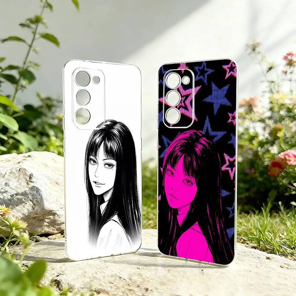 Horror manga T-Tomie Junji Ito Soft Silicone Phone Case Transparent Silicone Soft For Samsung Galaxy A73,A72,A71,A70,A53,A52,A51