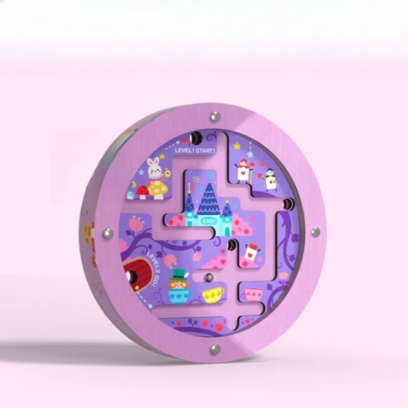 Double sided ball maze ball walking game, children's focus training, spatial logical thinking