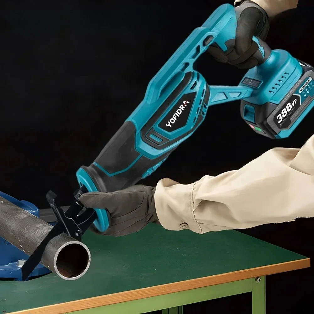 

Nick 1500 Вт Бесщеточная сабельная пила Ручная пила Шабельная многофункциональная пила для резки металлических деревянных труб с комплектом 4 лезвий для бит