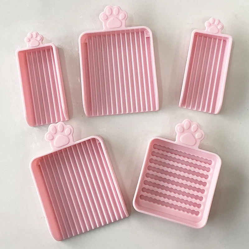 4-Piece Perler Bead Tool Set - 2.6mm Cat Paw Scoop & Sorting Tray for DIY Fuse Bead Organizing