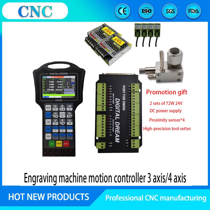 

Promotional CNC suite motor speed controller stepper motor motion controller engraving machine motion control system 3/4 axis