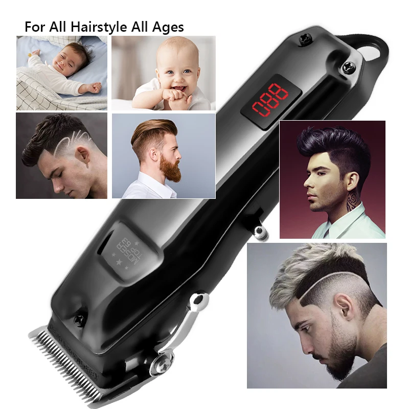 Original Adjustable Hair Clipper Professional Beard Hair Trimmer For Men Electric Hair Cut Machine Rechargeable Lithium Battery