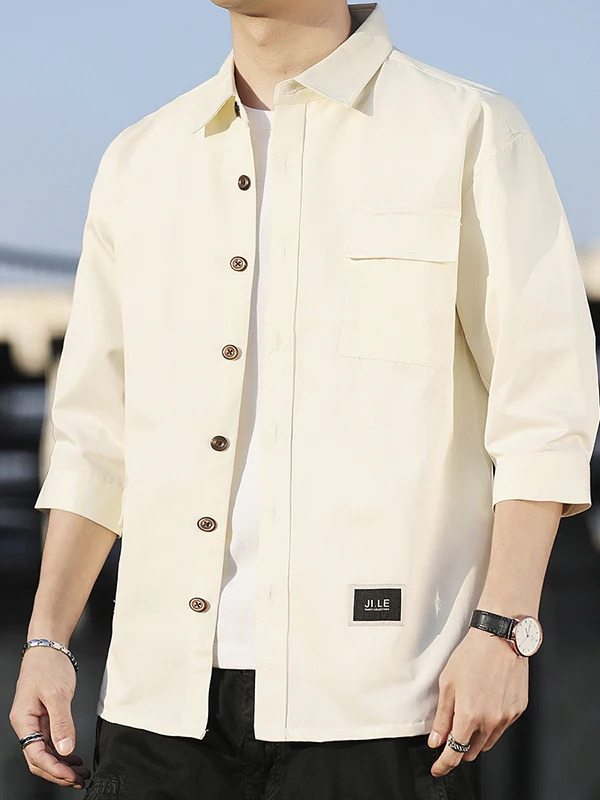 

Мужская свободная футболка 2025: Новинка, повседневный стиль, ретро, уличная мода, летняя рабочая одежда, смесь хлопка и полиэстера, дышащая, трендовая