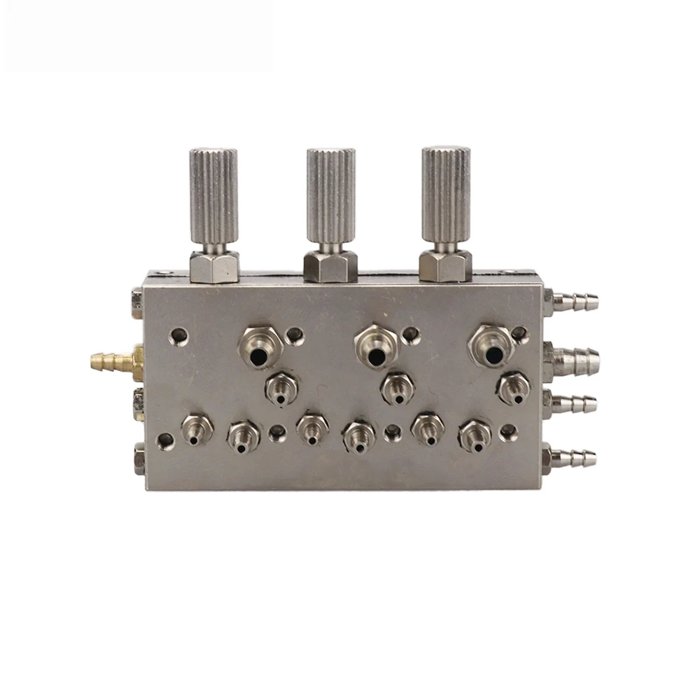 3-in-1 & 4-in-1 Dental Valve Control | Triple/Quadruple Diaphragm Membrane Valve for Dental Chair Air & Water Systems