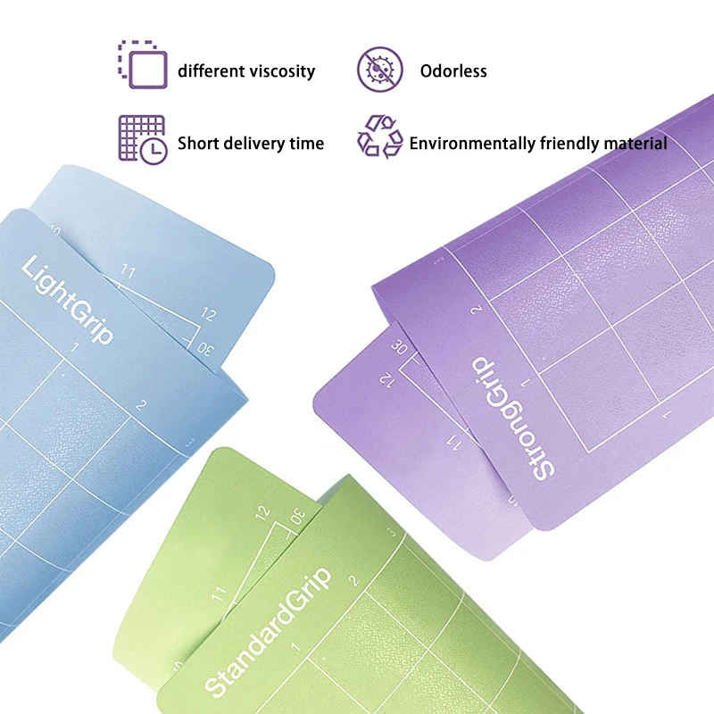 3pcs New Color Replacement Cutting Mat PVC Material Non-slip Glue For Contour Photography Plotter Machine Protection Blade
