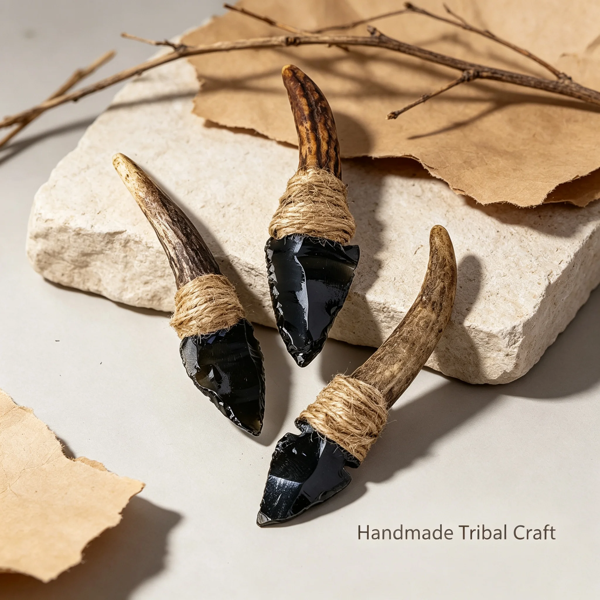 1PC Mini Natural Gemstone Obsidian Crystal Scepter arrow Witch Magic Wand Fancy Wands for Creative Play Halloween Decorations Ch