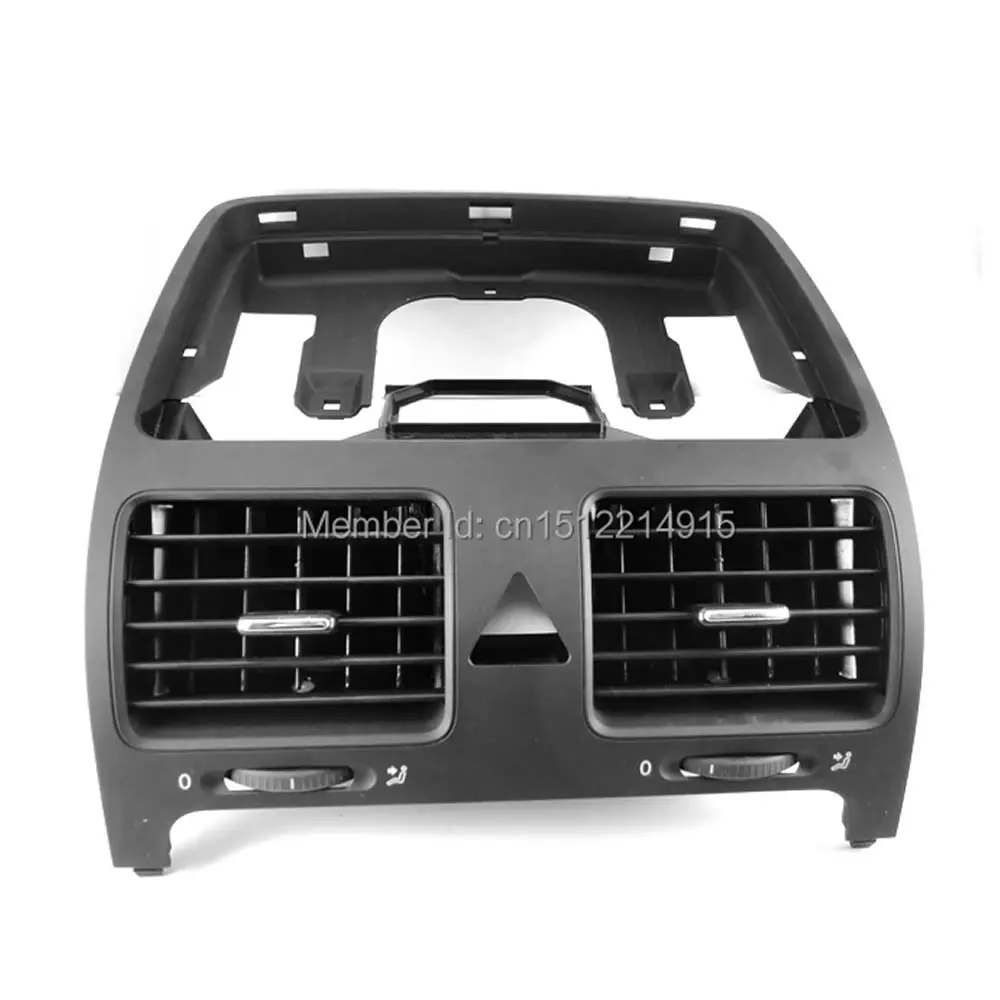 For VW Jetta Golf GTI Rabbit MK5 MKV Black Front Dash Central Air Outlet Vent 1K0 819 728 F 1QB , 1K0 819 728F , 1K0819728F