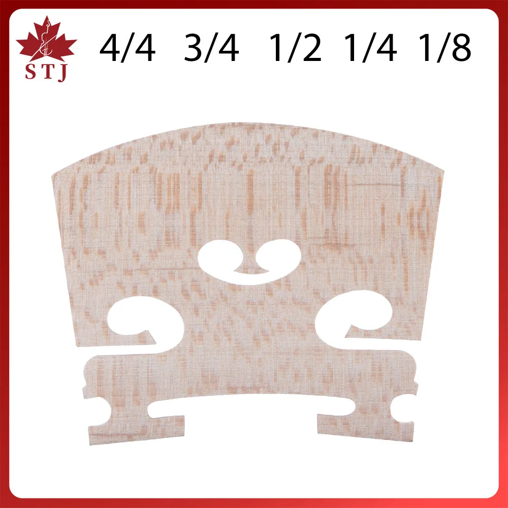10pcs Violin Bridges Maple Wood for 4/4/3/2/1/8 Size Fiddler Bridge Violin Strings Bridge Part Accessories Fittings