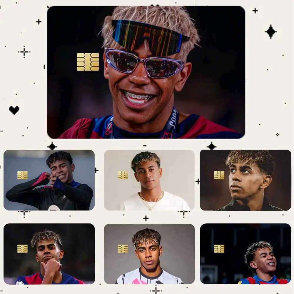 

L-Lamine Yamal HD Waterproof Card Skins Protective Stickers for Credit Bank Game Cards