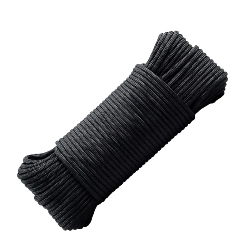 High-strength Polyester 4mm9 Core Umbrella Rope Outdoor Binding Rope Tent Fixing Rope Clothesline Paratrooper Rope