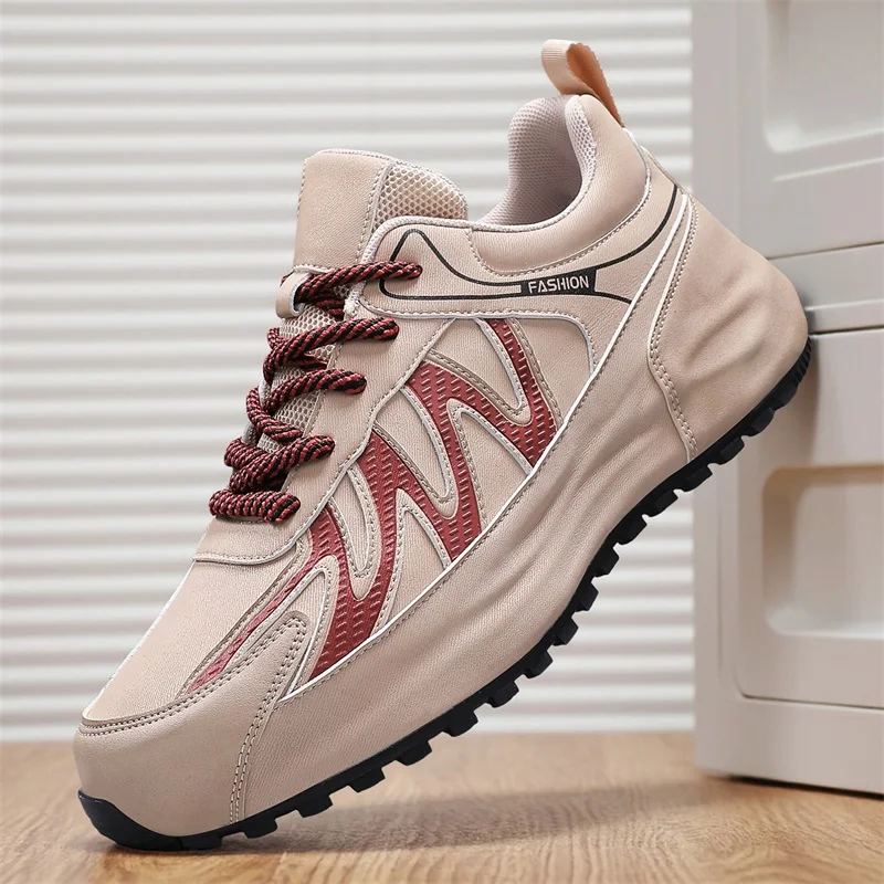 Autumn Men Casual Sneakers Platform Low Top Skateboard Vulcanized Shoes Tennis Sports Shoes Lace Up High Quality Outdoor Boots
