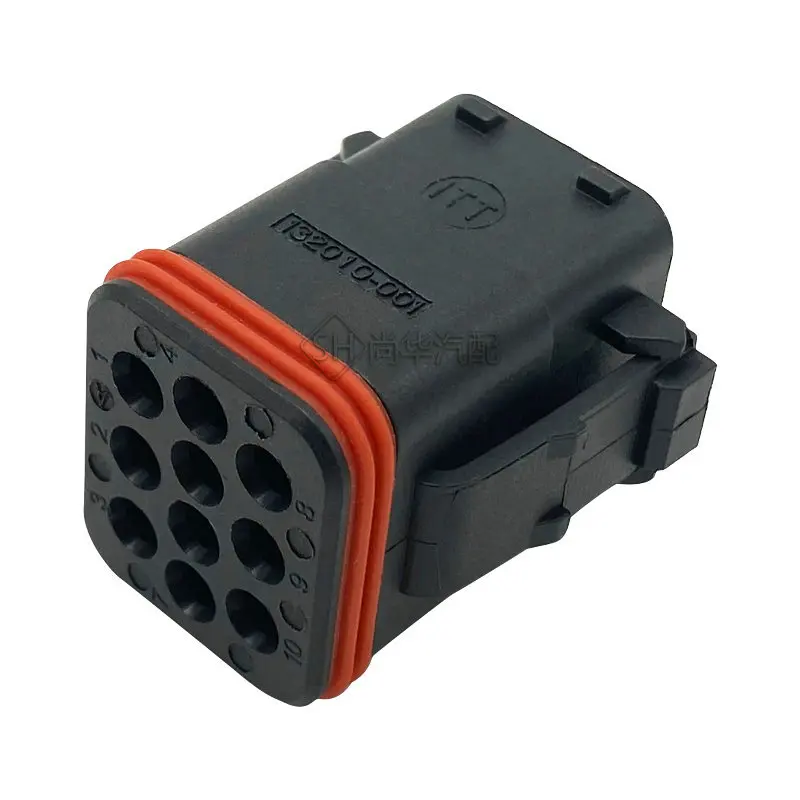 

10PCS original 132010-001 10P ITT Cannon Sealed Cable Clamp, 12mm Shell, Nylon, Polyamide, Black, Used for Ringlock Circular