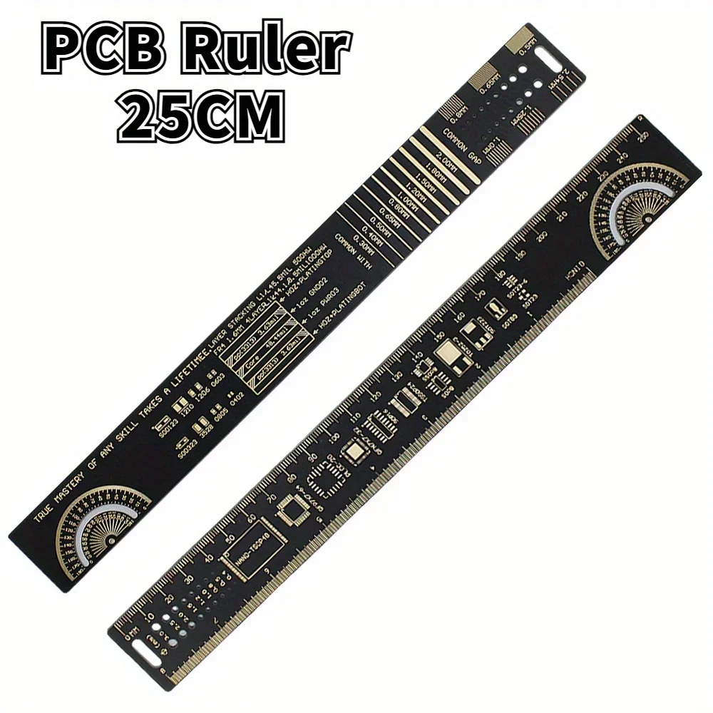 15cm 20cm 25cmPCB Reference Ruler  Multi-functional Measuring Tool Capacitor Chip IC SMD Diode Transistor Electronic Kit