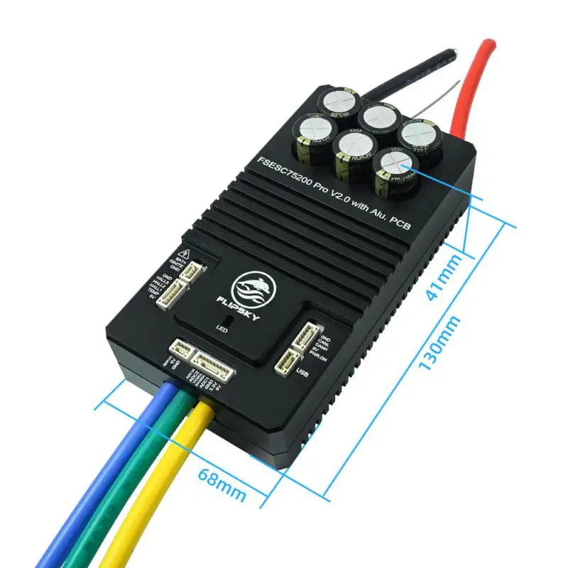 

Flipsky 75200 Pro V2.0 With Aluminum Pcb Based On Vesc For Electric Skateboard / Scooter / Ebike Speed Controller