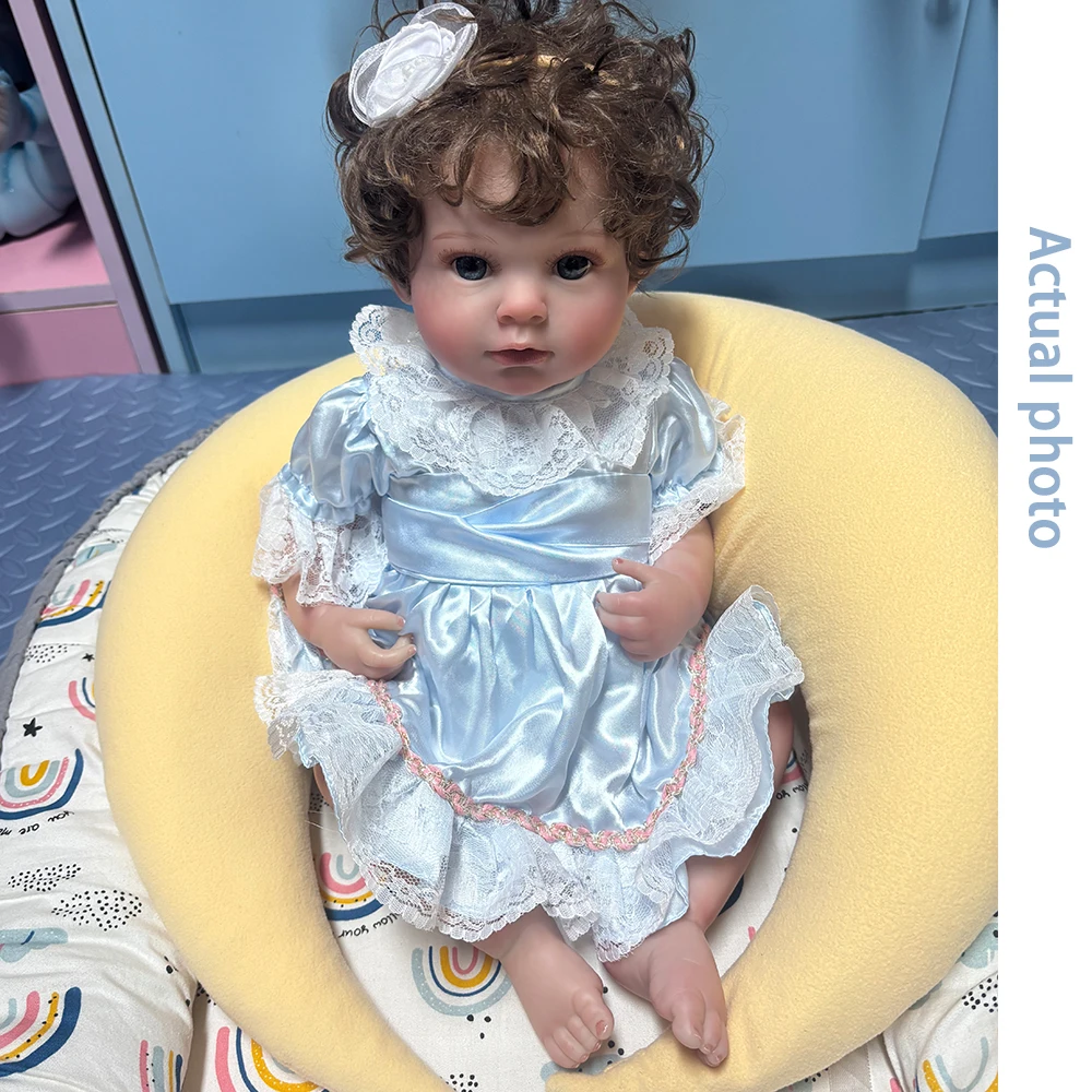 50CM Realistyczna Lalka Reborn Bebe Ariaana Cała z Silikonu Winylowa Lalka Noworodek Dziewczynka Księżniczka Zabawka dla Malucha Prezent na Boże Narodzenie Urodziny