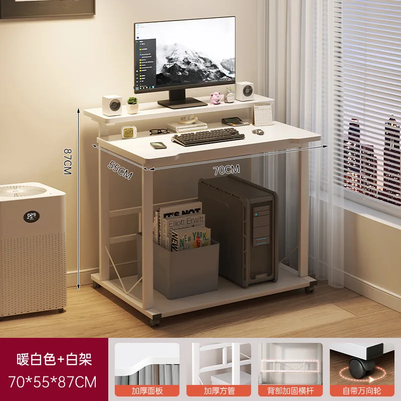 مكتب الكمبيوتر سطح المكتب مكتب منزلي بسيط حديث شقة صغيرة طالب تعلم الكتابة مكتب متنقل