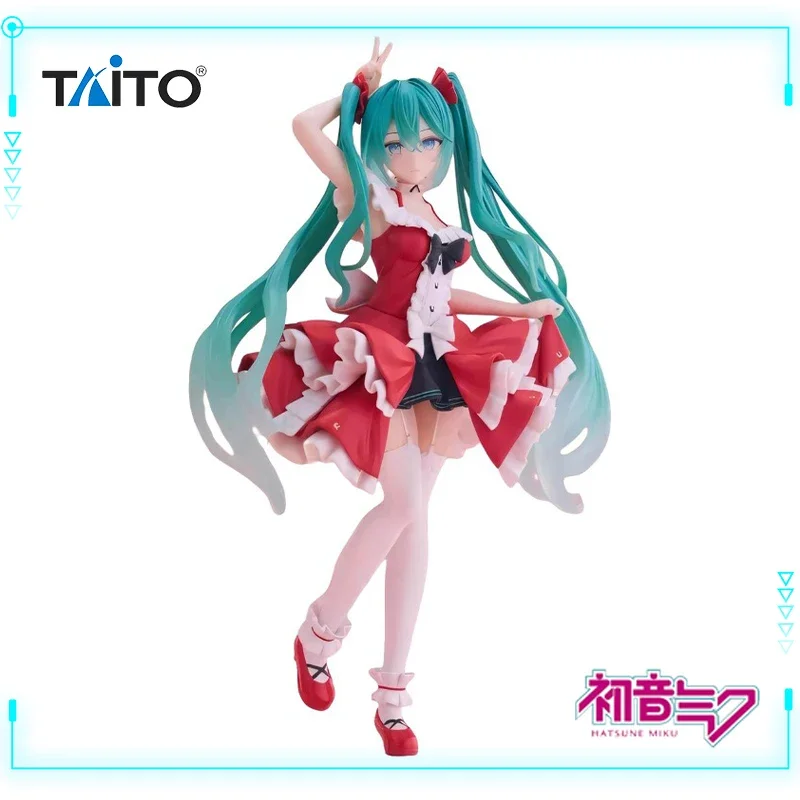 

Taito Оригинальная модная фигурка Vocaloid Hatsune Miku Lolita Ver. 18 см коллекционная модель игрушечные фигурки подарок на день рождения и Рождество