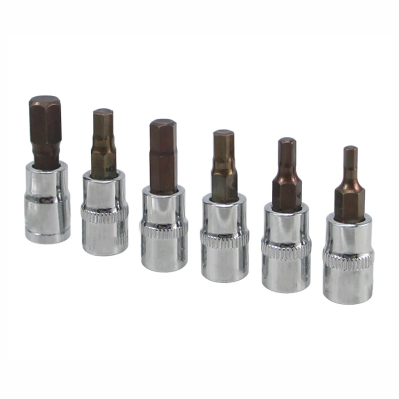 1/4 Hex Bit Socket 1Pcs S-2 Hexgon Bits Adapter Allens Key For Torque Spanner Ratchet Socket Wrench Hand Tools