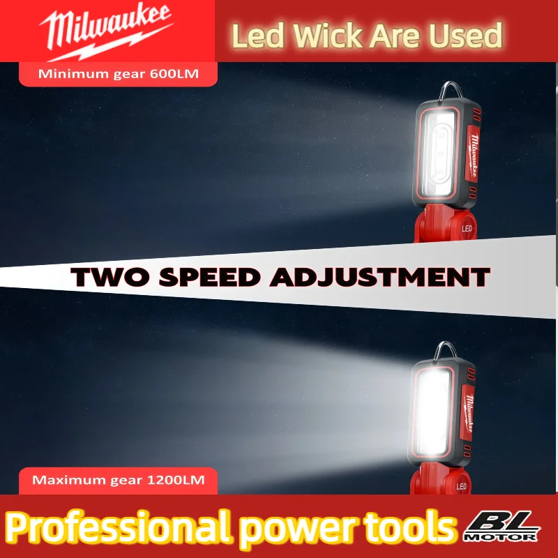 Milwaukee LED Work Light Super Bright 90 DegreeClip on Light Lithium M18 Flood Light Outdoor Lighting Camping Battery 20V