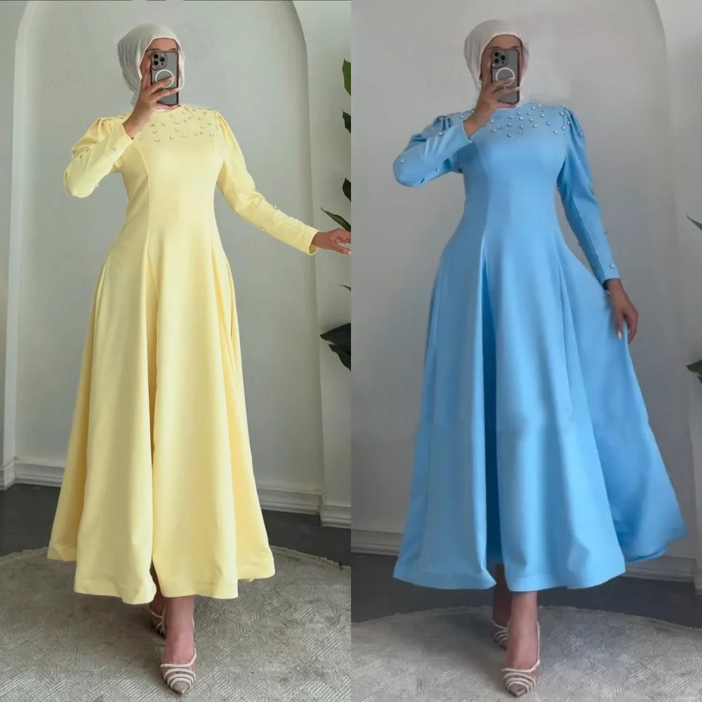 

Классические платья миди трапециевидной формы из джерси со стразами по индивидуальному заказу, высокое качество, элегантная вечеринка для выпускного вечера