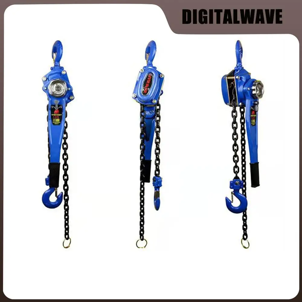 

1 T Pulling Wrench Hoist Manual Lifting Chain Hoist Hand Chain Hoist Hook Portable Lever Block inverted Chain Hoist Tightener