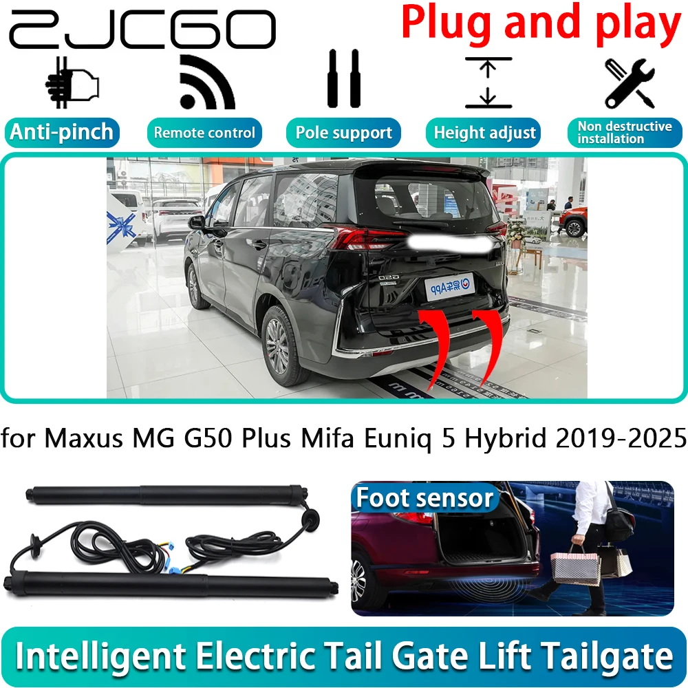 

ZJCGO for Maxus MG G50 Plus Mifa Euniq 5 Hybrid 2019-2025 Car Electric Powered Tailgate Power Liftgate Automatic Tailgate System